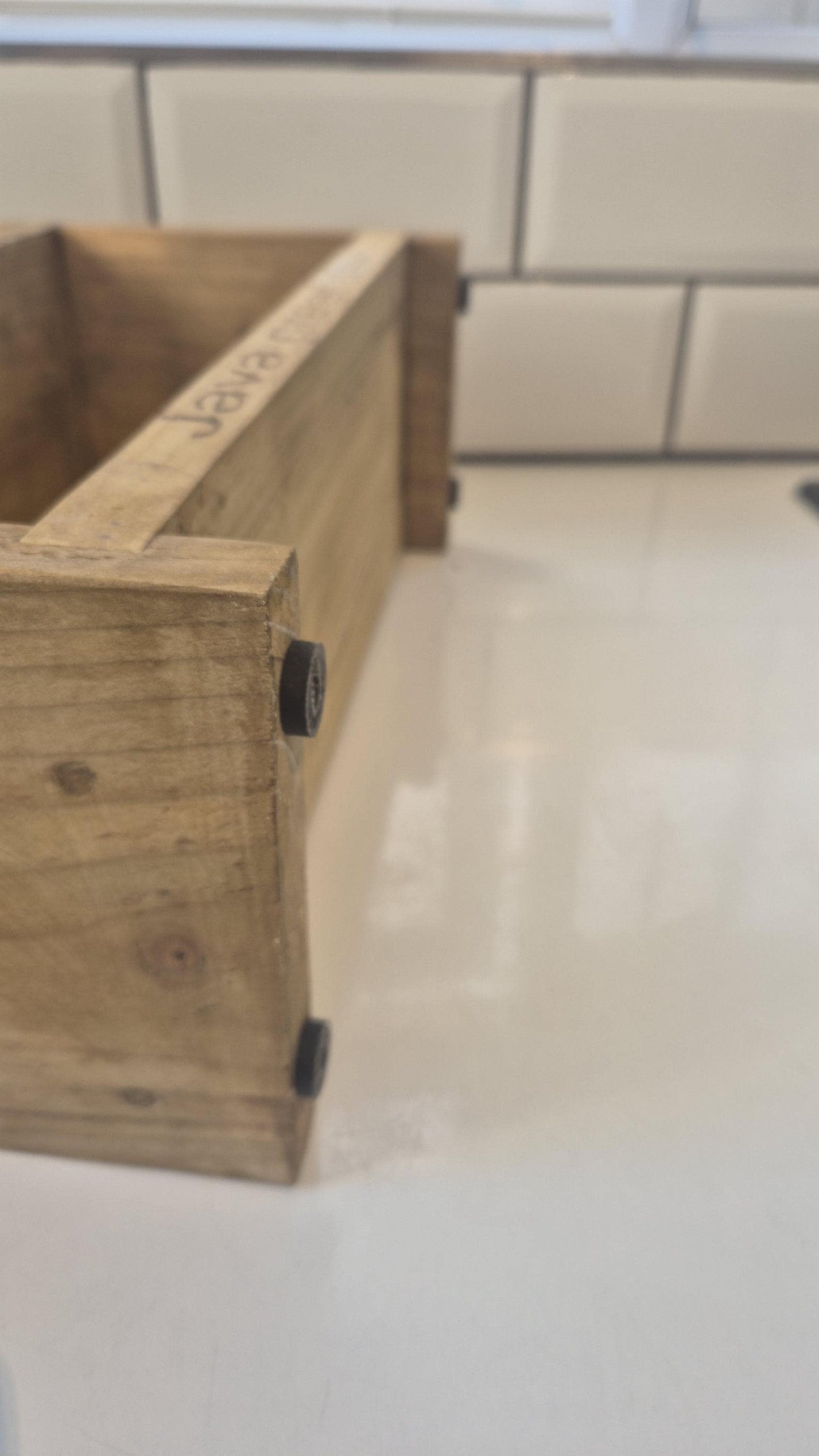 Wooden Kitchen Countertop Shelf: Space-Saving Organizer