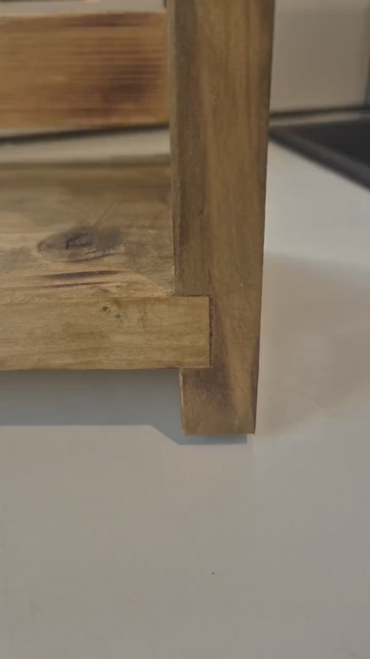 Wooden Kitchen Countertop Shelf: Space-Saving Organizer