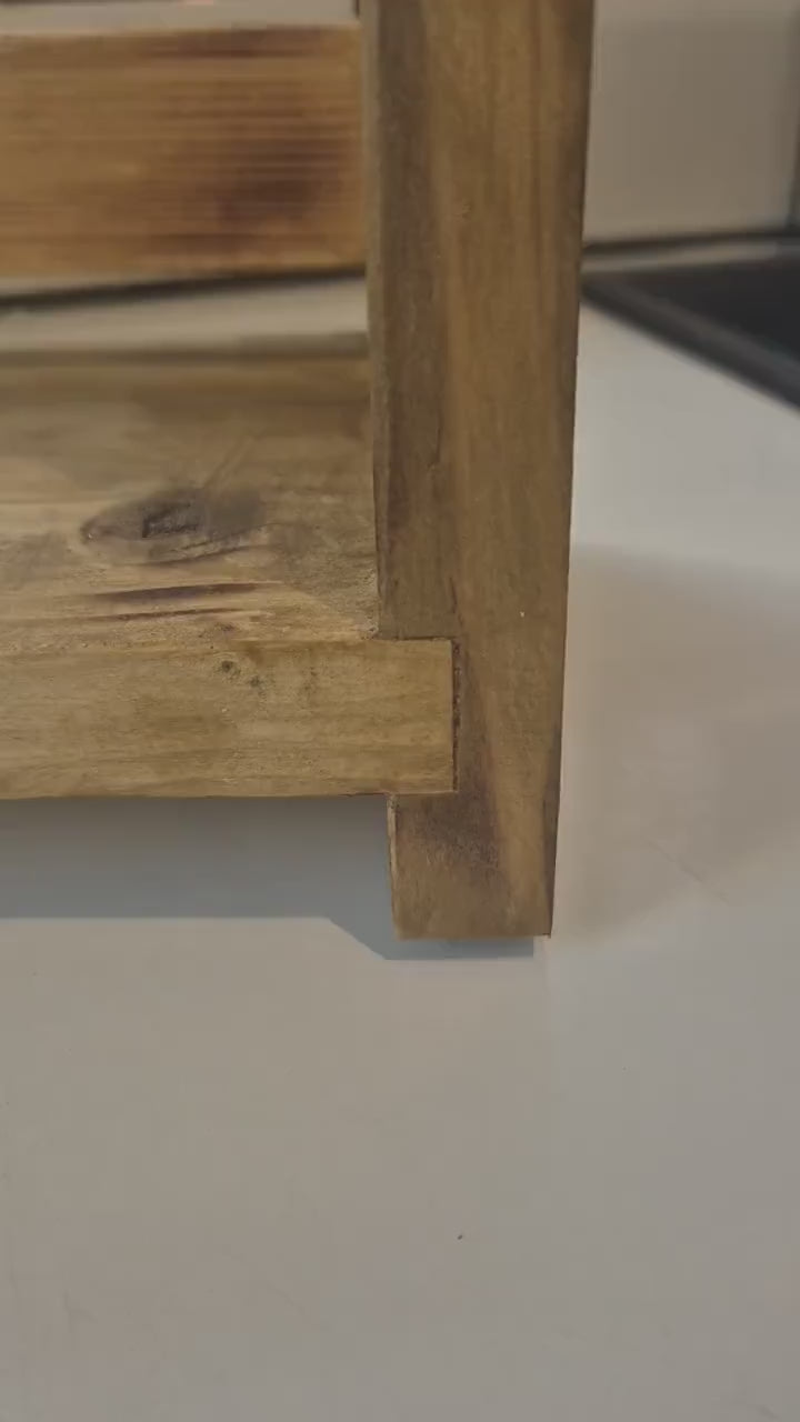 Wooden Kitchen Countertop Shelf: Space-Saving Organizer